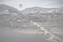 foto aerea ponte gobbo bobbio